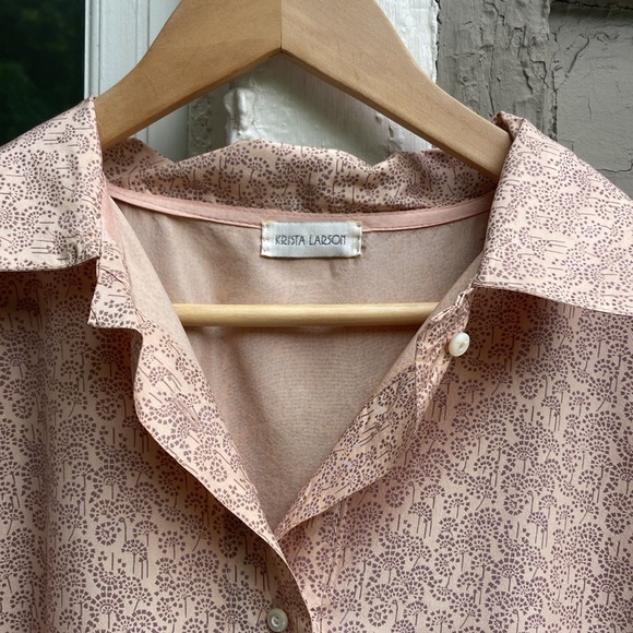 Krista Larson Vintage 100% silk dress - Picture 6 of 15